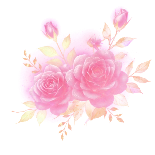 Hoa hồng góc dưới